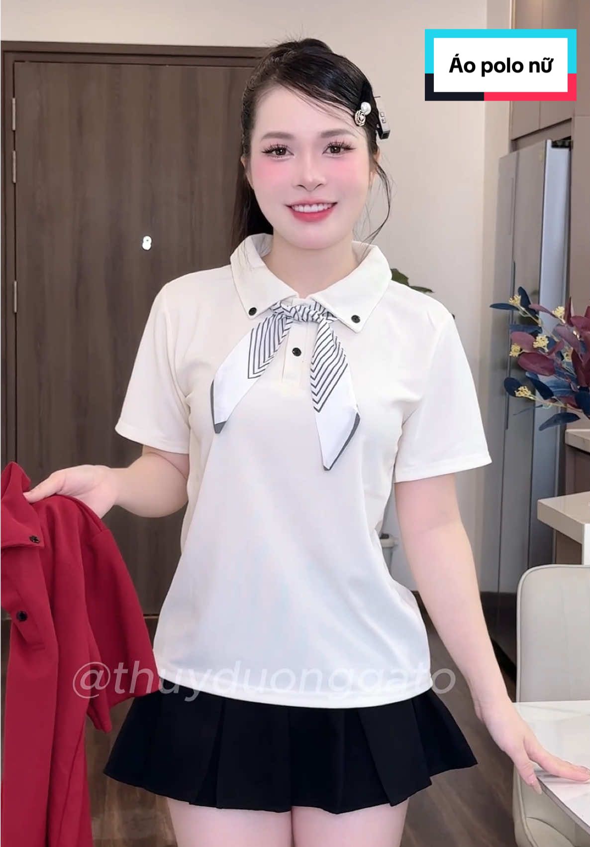 Mặc áo polo mà lo bị giừ thì thử ngay em áo xinh iu này nha #dươngơi #thoitranghottrend #aothunpolo #aokieu #aopolonu 