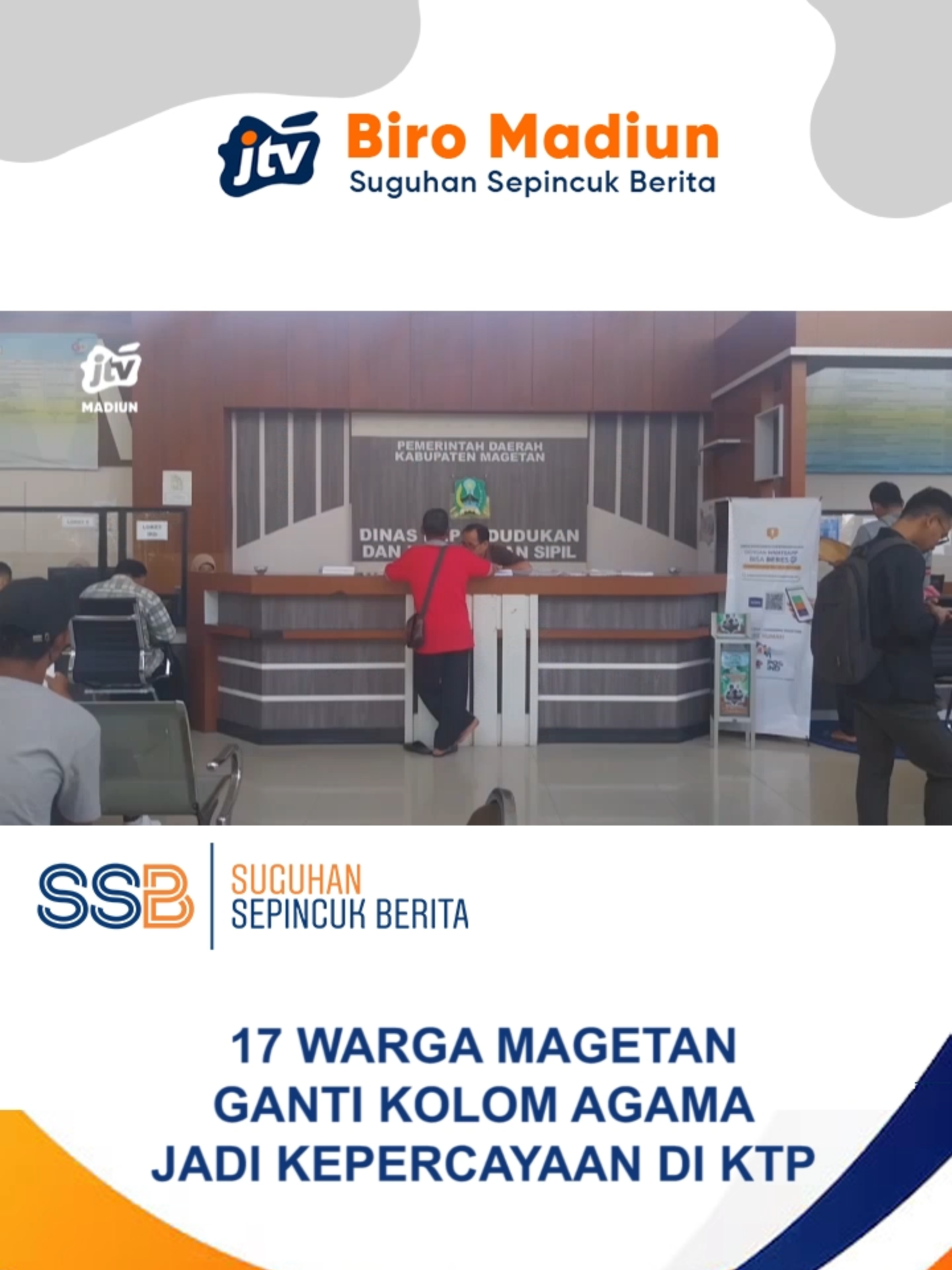 MAGETAN - Disdukcapil Magetan mencatat, sepanjang semester II tahun 2024 ada 17 warga yang mengganti kolom agama di KTP menjadi “Kepercayaan Terhadap Tuhan Yang Maha Esa.” Fenomena ini merupakan implementasi Putusan Mahkamah Konstitusi No. 97/PUU-XIV/2016, yang menjamin hak penghayat kepercayaan dalam dokumen kependudukan. Meski jumlahnya fluktuatif setiap tahun, langkah ini menjadi bukti bahwa keberagaman dan kebhinekaan tetap terjaga di Magetan. #Magetan #PenghayatKepercayaan #KTPElektronik #DisdukcapilMagetan #Kebhinekaan #AdministrasiNegara
