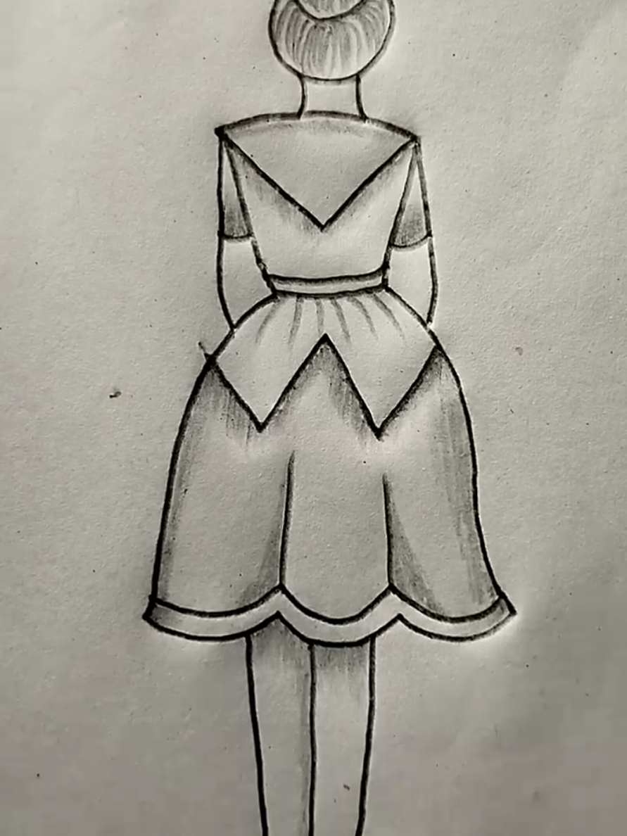 How to draw girl with CVW.#drawing #Foryou#artistsoftiktok#arteducation#trending 