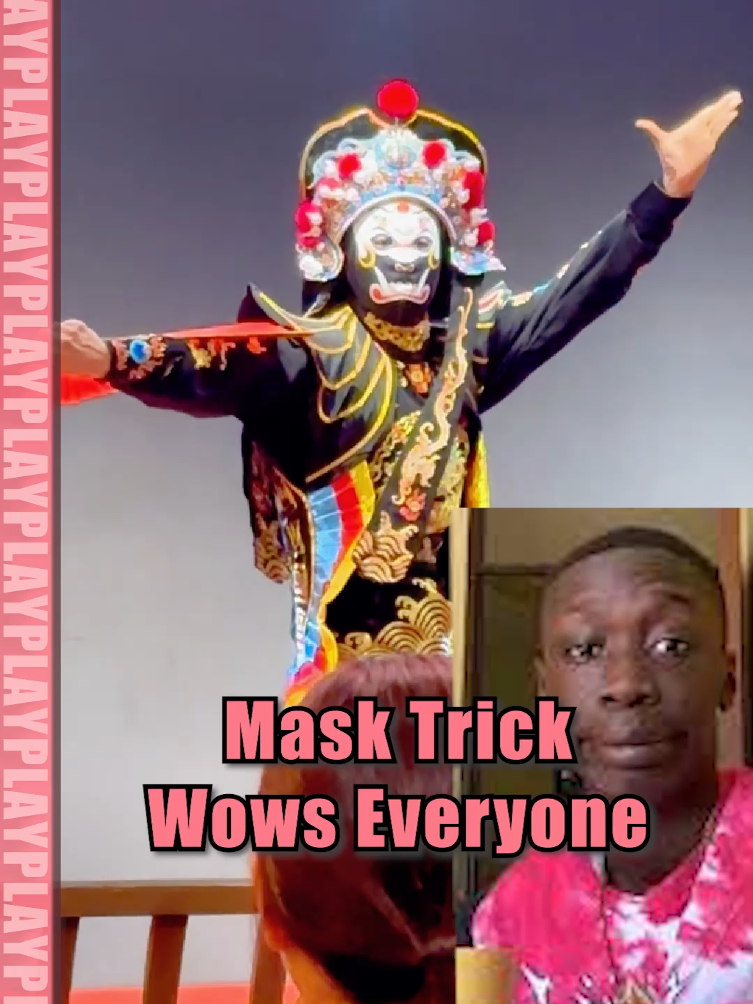 Even @khaby.lame is Shocked by This Bian Lian Mask Trick 😱 #fyp #trending #FaceChanging #MaskTrick #ChineseCulture #StageMagic #KhabyLame #speechless #ChinaTravel #AmazingChina #Unbelievable #Oops #BianLian #MaskChange