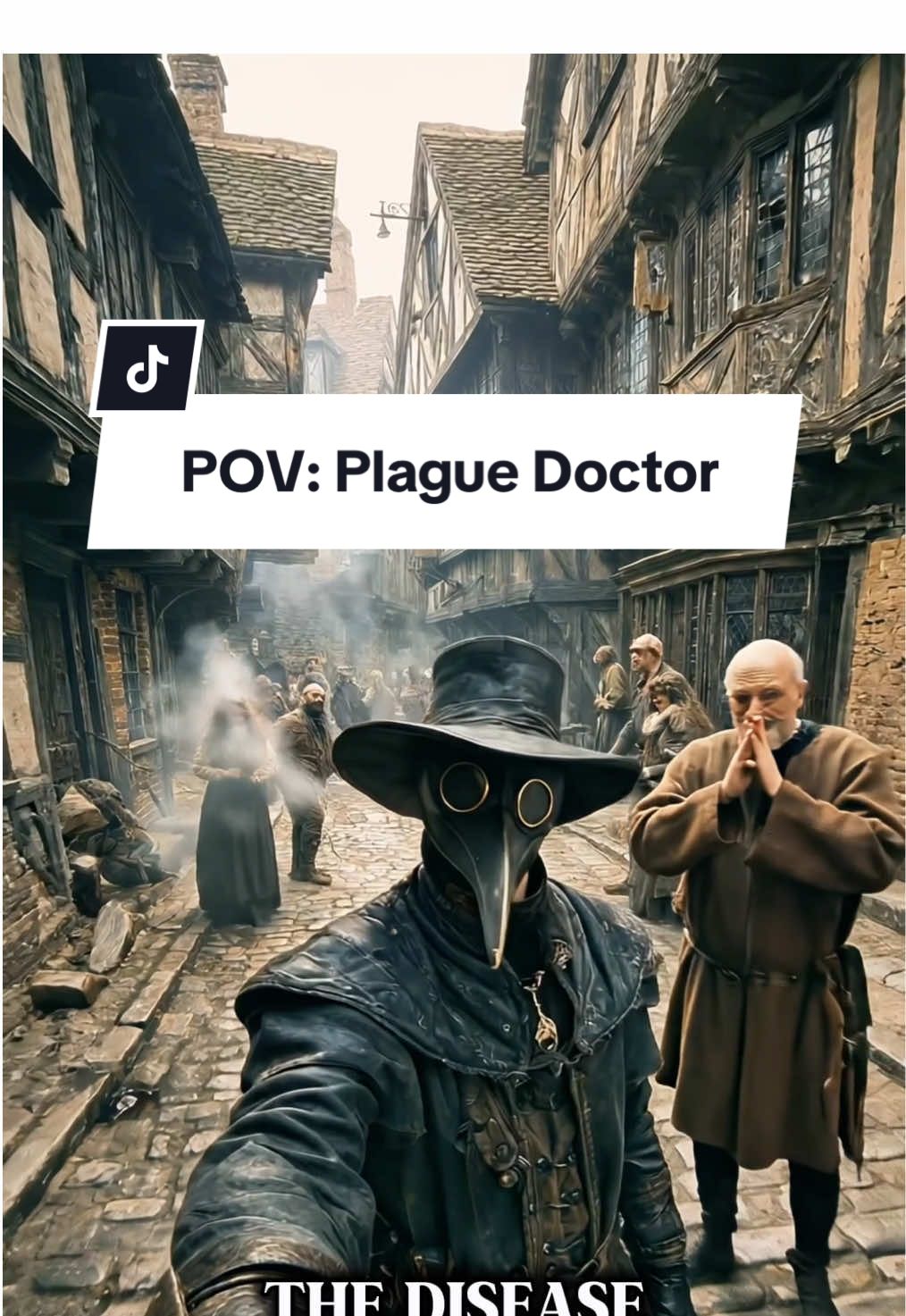 A day in the life of a plague doctor in London 1665 💀 #plaguedoctor #HistoryTime #historytok #darkages 