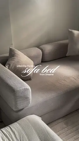 unboxing my dream sofa bed from dreame — new cozy and happy place for me ☁️💫 #sofabed #sofa #dreame #dreamesofabed #cozy 
