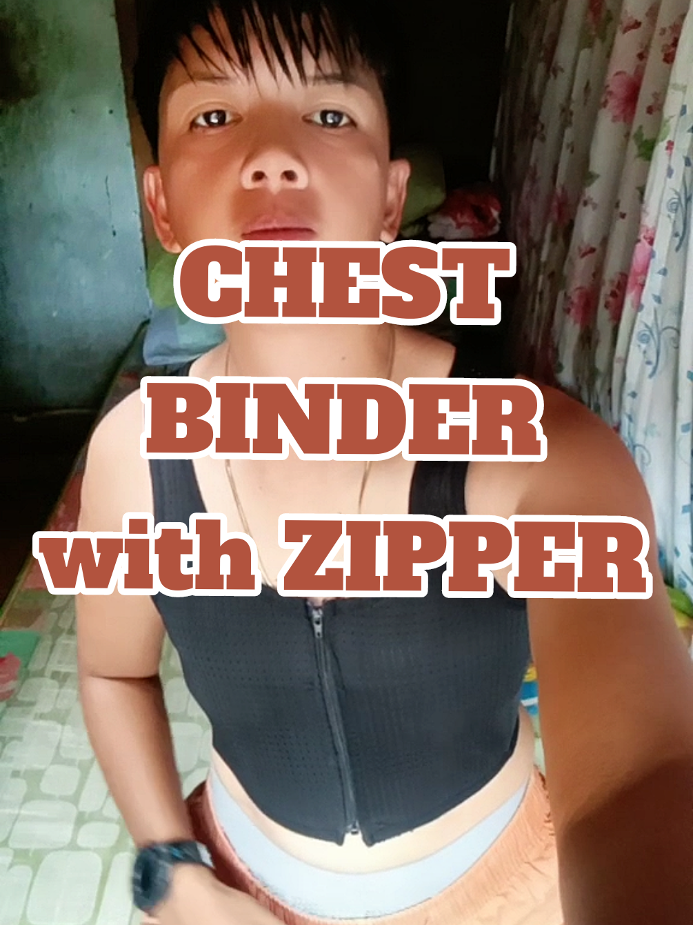 mas pinadaling isuot at mas murang chest binder with zipper in front. #zipperbinder #lesbianbinder #tomboybinder #chestbinder 