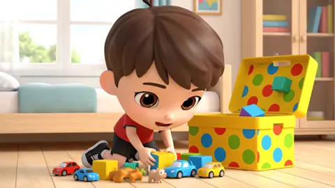 yuk kita belajar merapikan mainan sendiri #animasi #videoedukasi #videoanak #mainananak #kidsoftiktok 