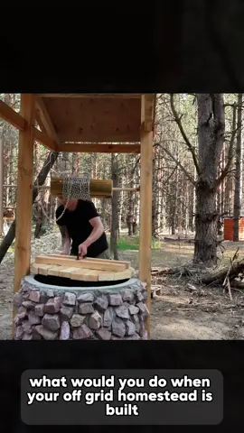 Building a well in the forest, Water is a luxury in these conditions #build #building #construction #constructionworker #buildhouse #logcabin #offgridhouse #dreamhome 