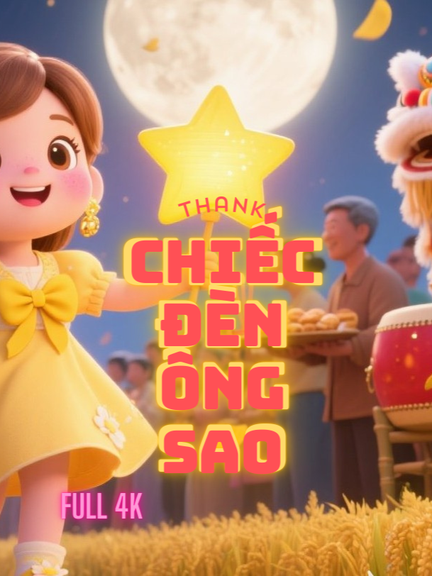 CHIẾC ĐÈN ÔNG SAO full 4K - Trung Thu - Mid-Autumn Festival Lights - 中秋节彩灯 #chiecdenongsao #中秋节 #nhactrungthu #tetrungthu #chiecdenongsaofull #trend