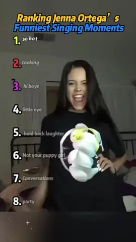 Ranking Jenna Ortega’s Funniest Singing Moments.#JennaOrtega#Wednesday##fyp#actor