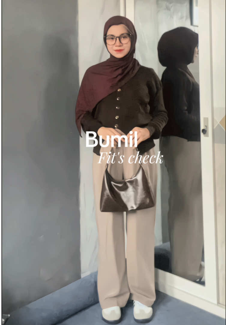 Outfit bumil TM2 🤎🫧 #todayoutfit #fitcheck #outfitbumil #ootdhijabsimple #fyp 