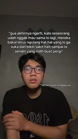 terus nanti merasa dia yang disakitin