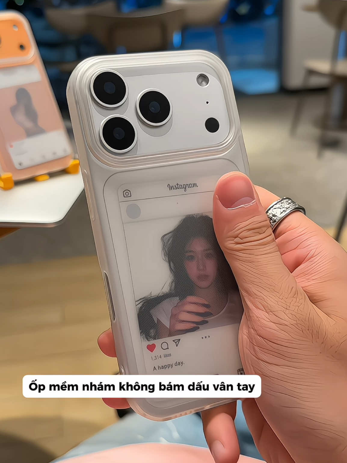 Ốp mềm nhám không bám dấu vân tay #infinitycase 