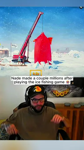 Nade got MILLIONS for playing the ICE FISHING game #icefishing 