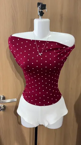 Áo trễ vai ôm body chấm bi nữ  #BôngBông #xuhuong #aoxinh #tiktok 