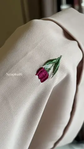 Abaya tulip warna khaki🤎 #abaya #absyatulip #abayabordir #abayastyle #abayaremaja 