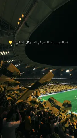 انت السبب في الحب وكل ماجرالي🖤💛#الاتحاد 