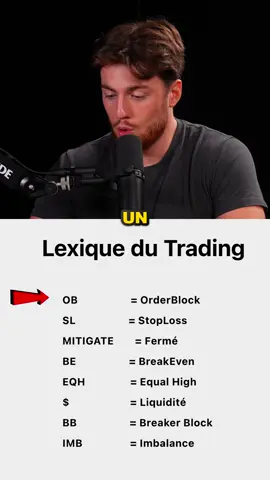 Le lexique du trading :
