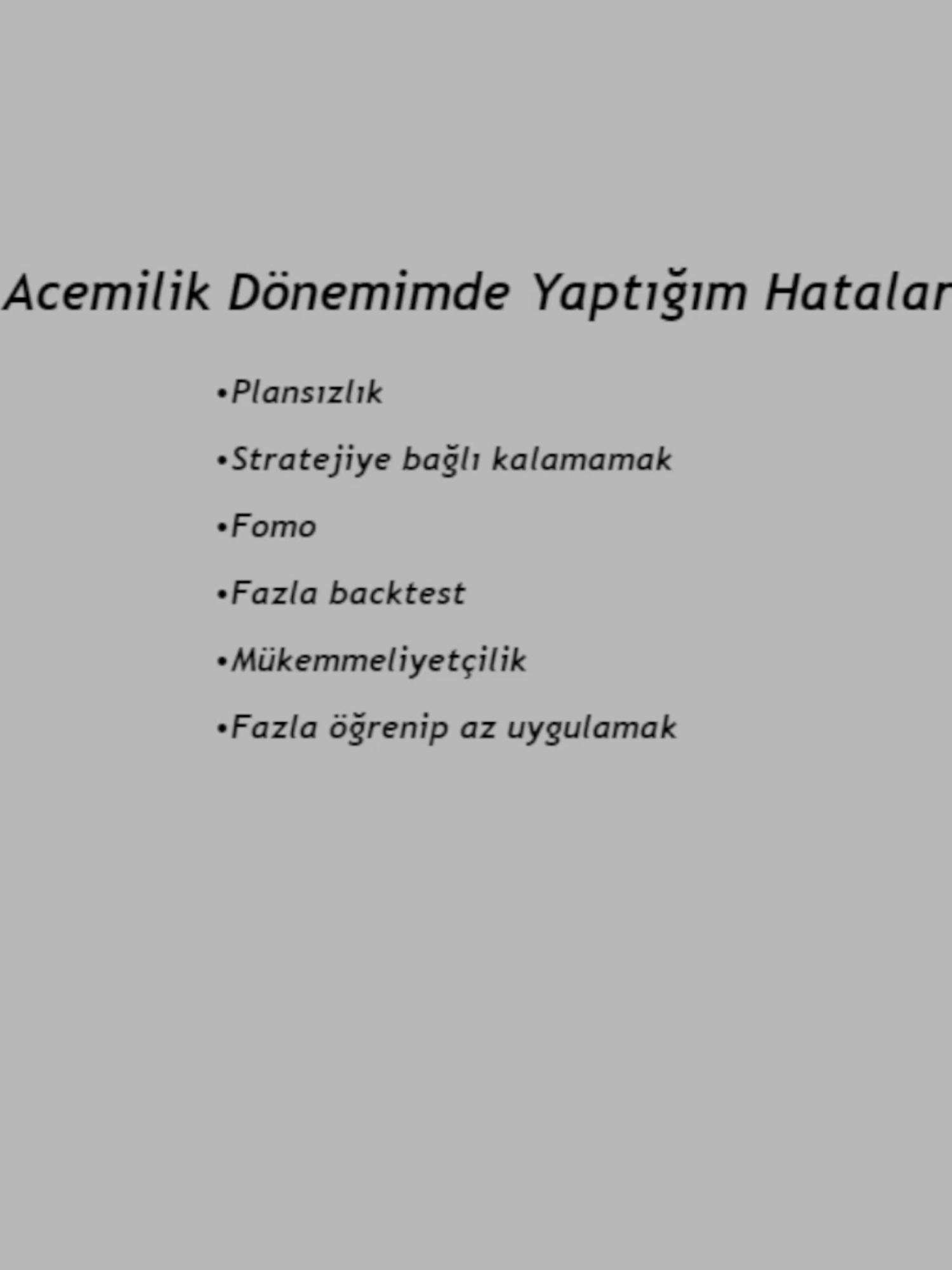 Tradinge Başladığımda Yaptığım Hatalar! #bias #dailybias #daytrading #bootcamp #nasdaq #futures #doublelot #scalping #ict