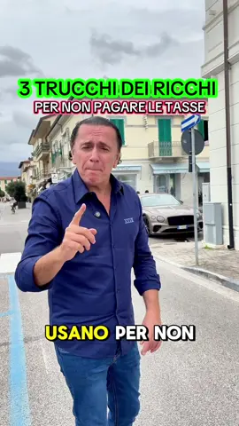 Non è magia: sono regole scritte che i ricchi conoscono bene. #tasse #ricchi #italia #gentleman #seguimi