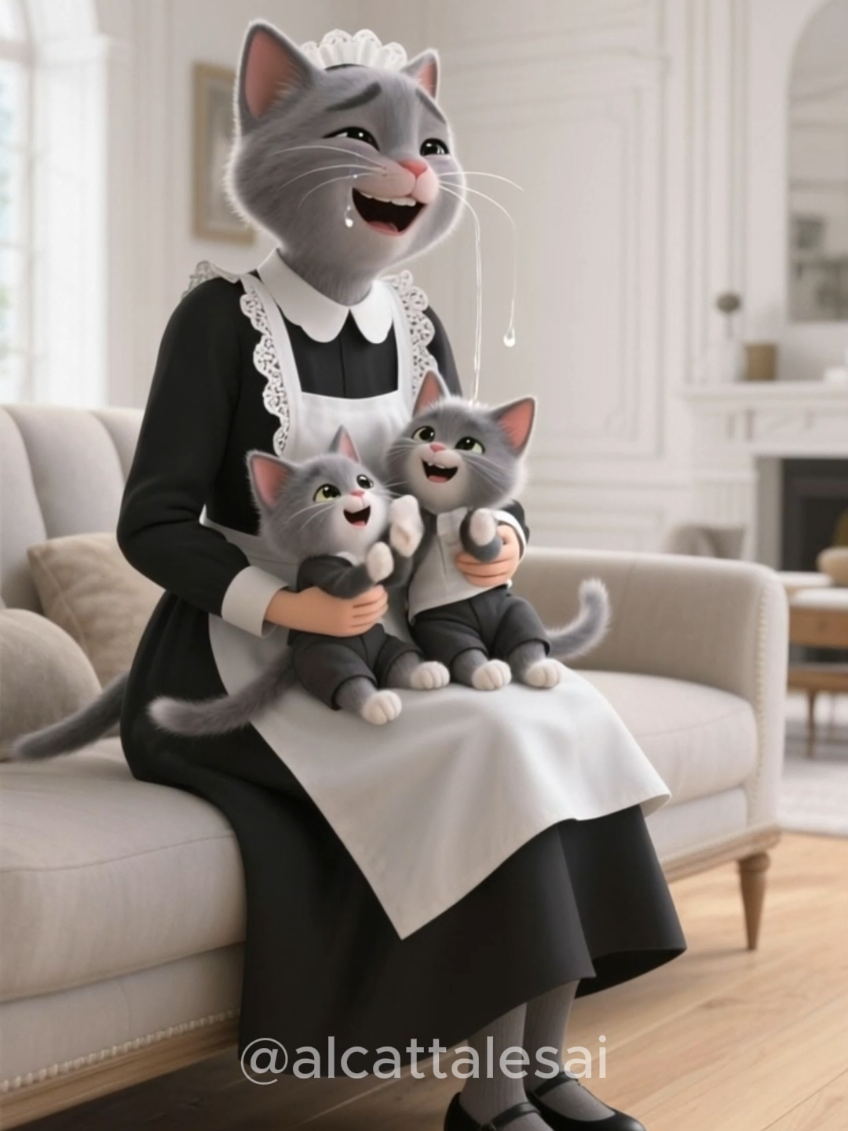 From Tears to Happiness | Emotional Cat Family Story #catvideo #foryour #funnycat #aicat 