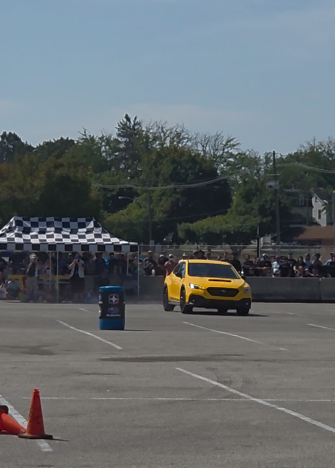 The unveiling of the new 2026 sunrise yellow WRX driven by Travis Pastrana.  #subaru #unveiling #sunrise #yellow #new 