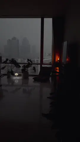 a rainy day from my apartment 