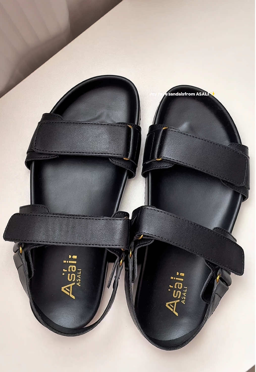 My fave sandals from ASALI ✨  #asalisandals  #womenssandals #sandalsforwomen #flatsandalsforwomen #blacksandalsforwomen 