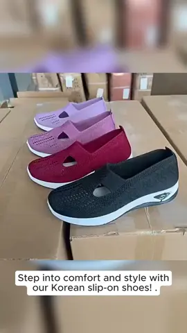 Women's Shoes Korean Slip on shoes for women Running Runner Training Trainers Round Toe Girl Footwear Sports Shoes Casual Sneakers Athletic Closed Walking Shoes 
