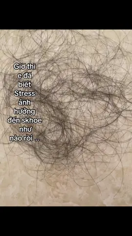 Tụt cân , tóc rụng , ăn kh ngon , cả đêm kh ngủ được , tệ thật chứ !  #xh #viral #stress 