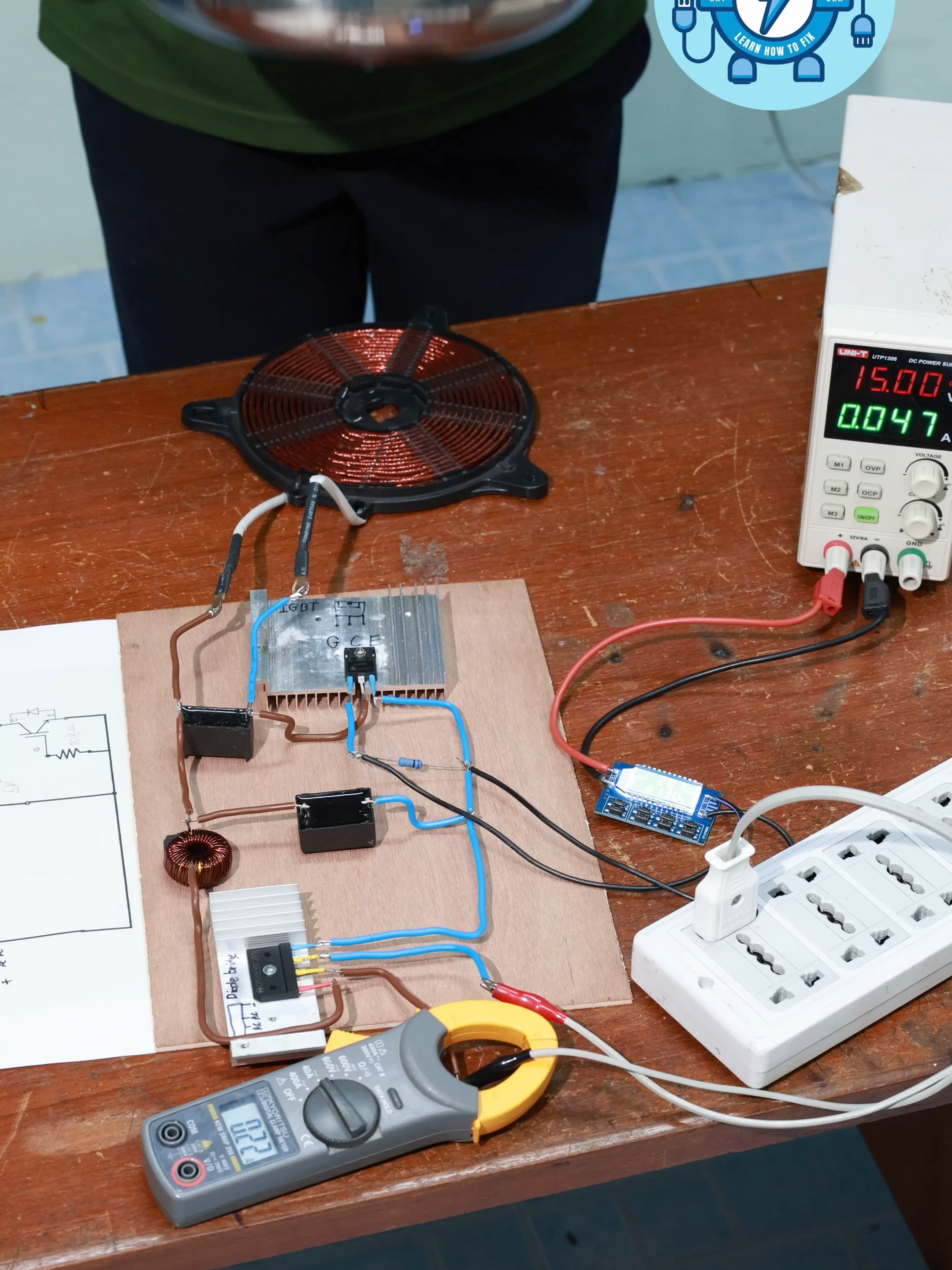 ต่อวงจรเตาแม่เหล็กไฟฟ้า ให้แฟนไว้ทำกับข้าว