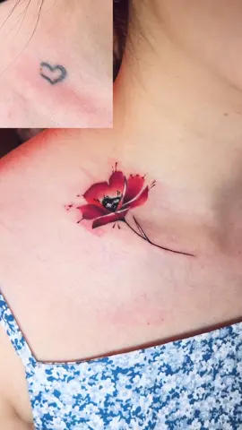 Sửa hình xăm trái tim 💪🏻#anttattoo #xam #tiktok #fyp #suahinhxam 
