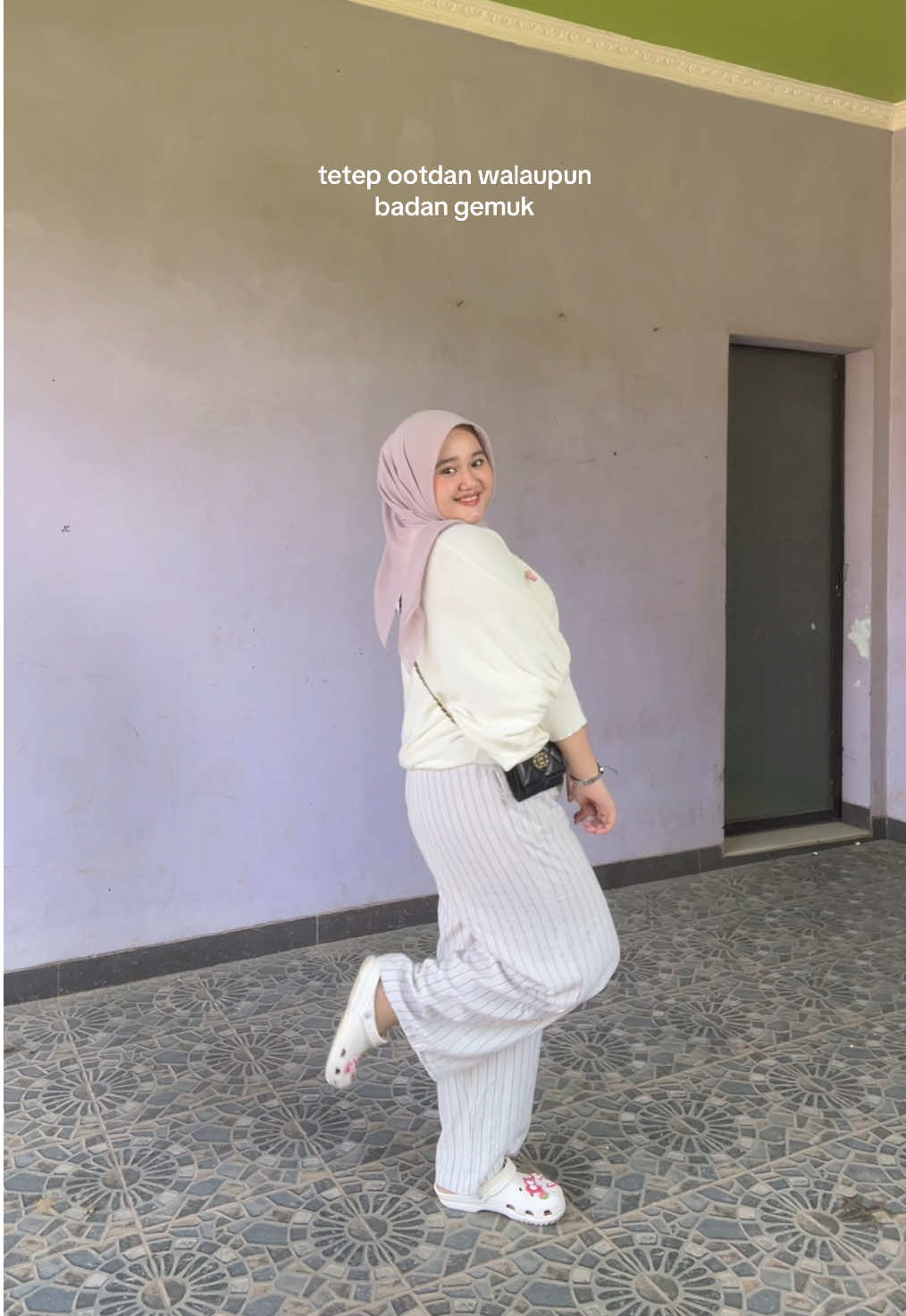 ootd cewek gemuk  #fyppage #fyp 