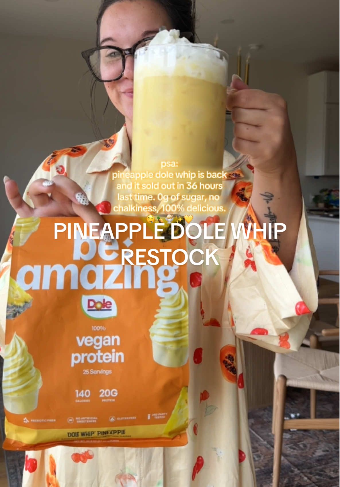 Replying to @Hannah Jane a protein powder that’s actually worth all the ✨hype✨ @Be Amazing #pineappledolewhip #dolewhip #proteinshake #proteinpowder #beamazing 