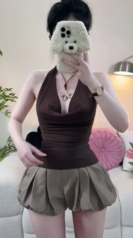 Áo Yếm Cổ Đổ Ôm Body Quyến Rũ #aoyem #thoitrangnu #xuhuong 