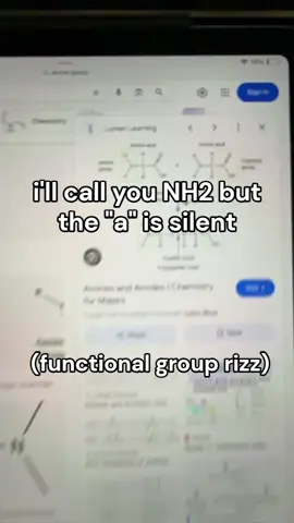 🔥EXPLANATION:🔥NH2 is the organic chemistry group for amine. the joke hinges around how removing the 
