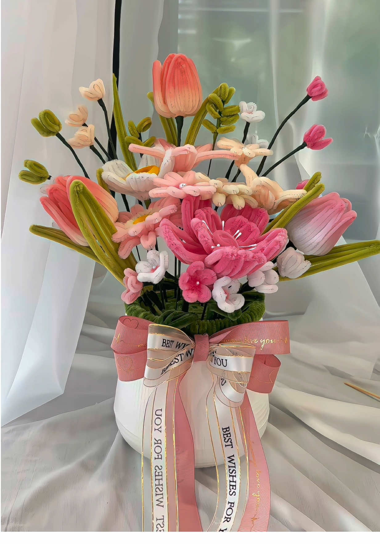 #ร้านดอกไม้ของเจ #everydaisy #everydaisybkk #ดอกไม้ลวดกํามะหยี่ #ลวดกำมะหยี่ 