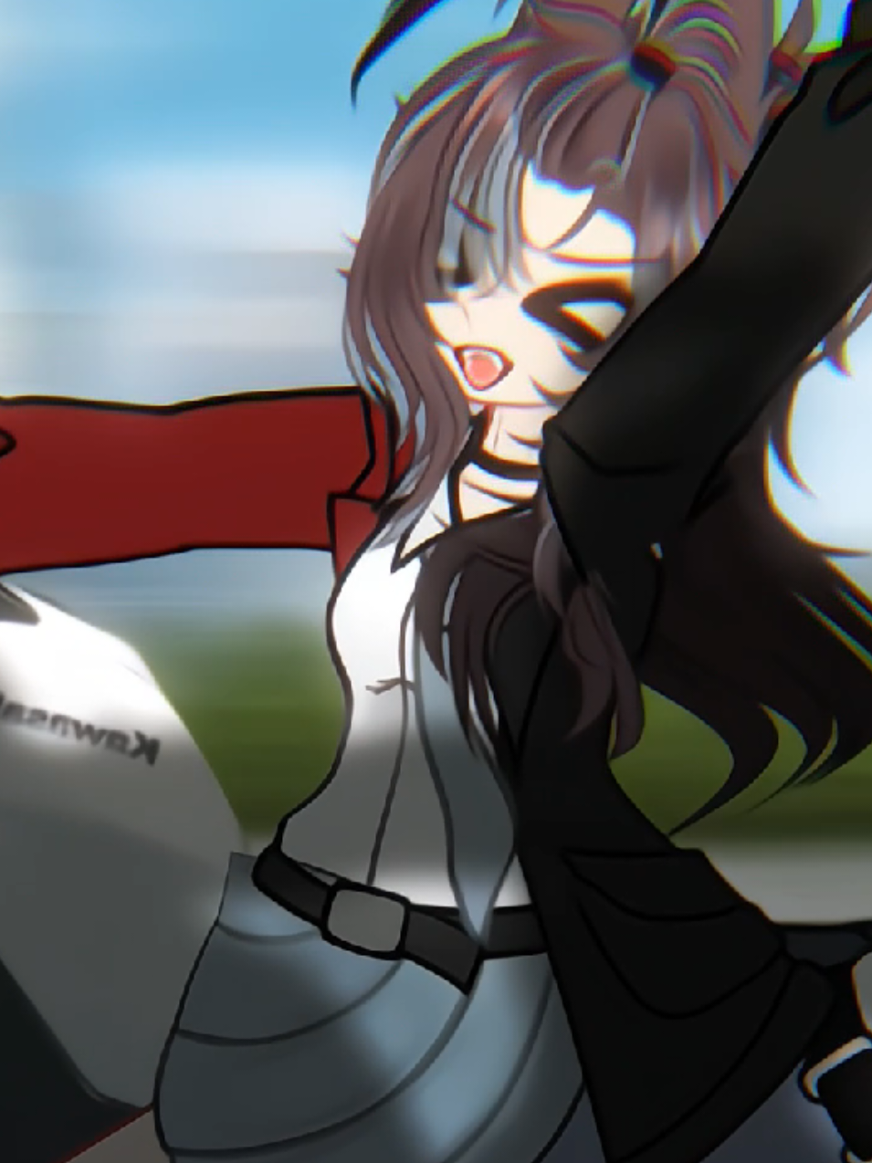 Let's go...!  with: @DET.MARVIN  Marvin isn't good at driving a motorbike... so Monoka drives it...:U IB: OG #trend #gachafyp #gachatrend #gachaedit #tweening 