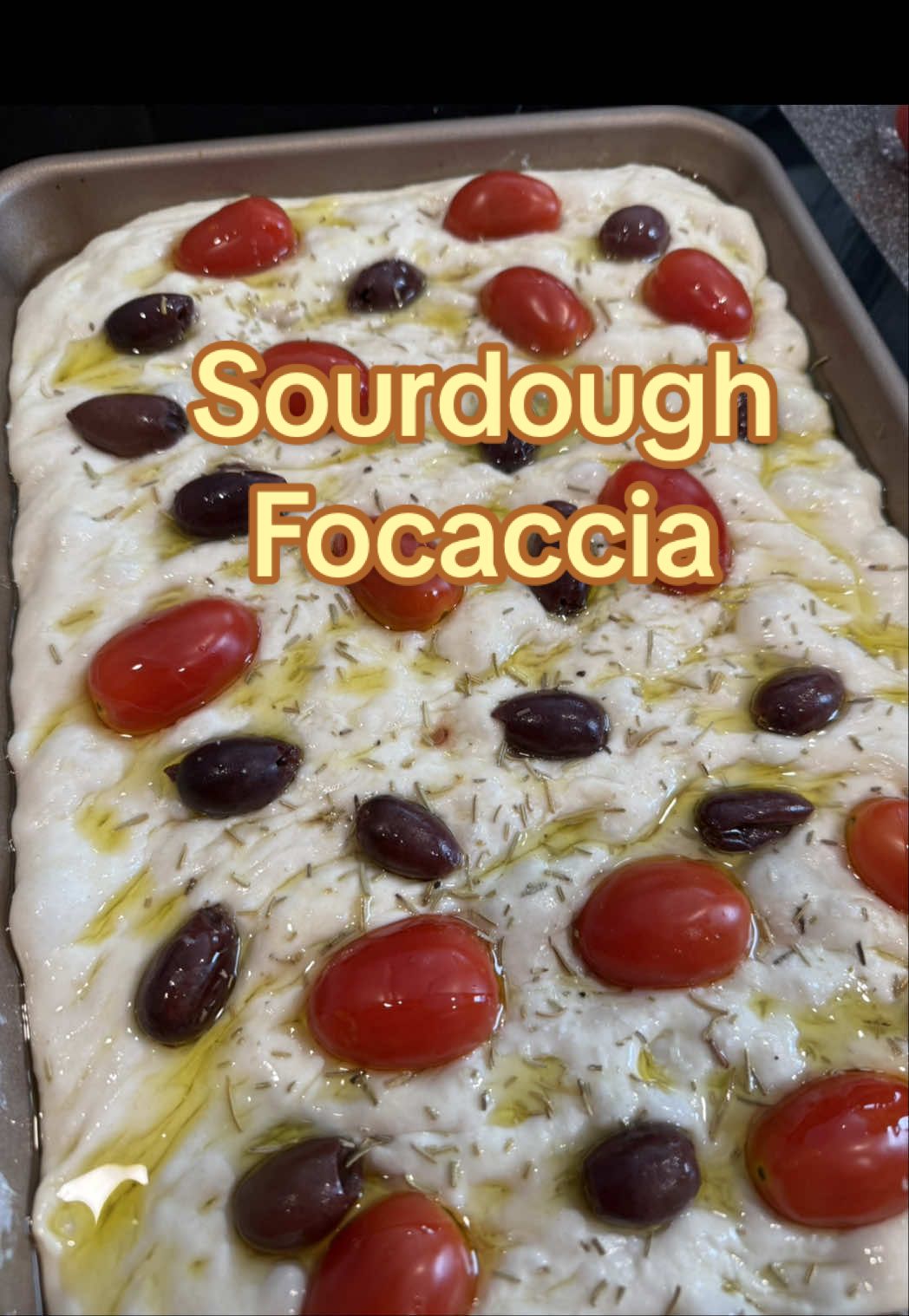 Here’s my homemade sourdough focaccia with levain 😍 Do you have any tricks to improve it?  #sourdough #focaccia 