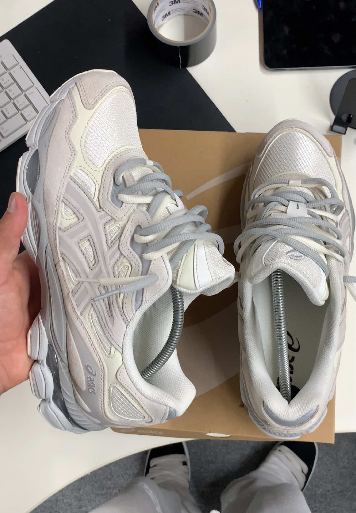 ASICS GEL NYC LIGHT GREY #fyp #asics #goviral #gelnyc #27af1ropez 