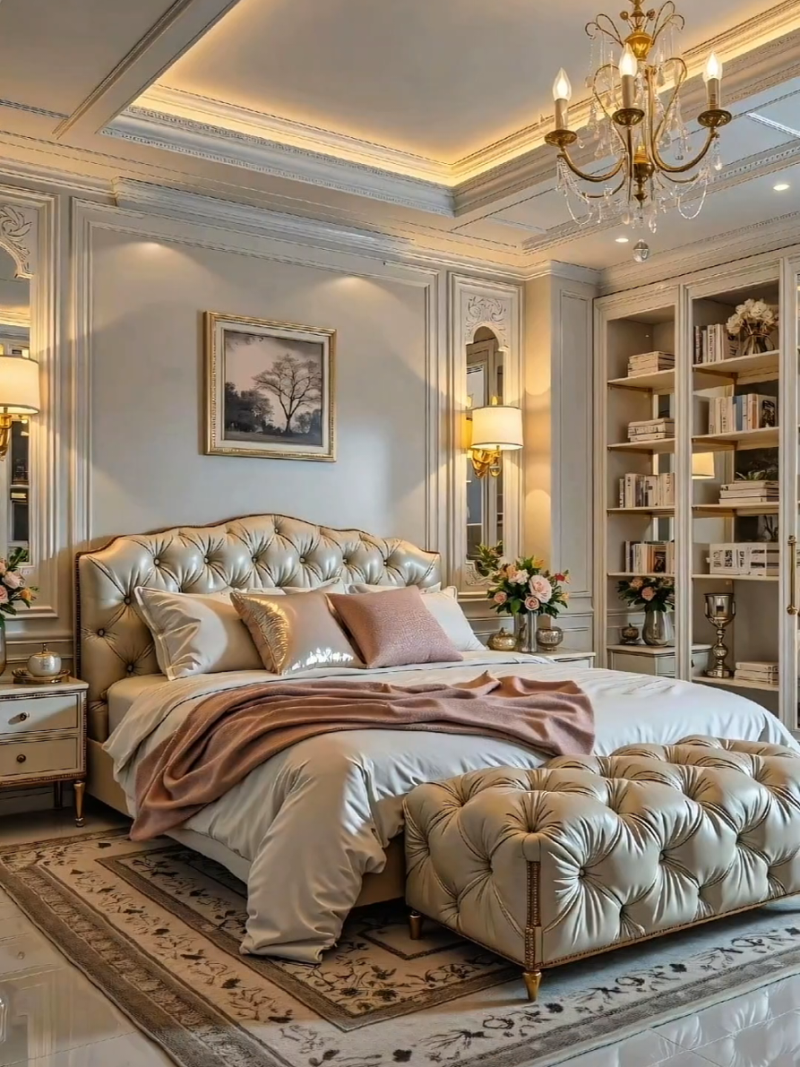 🌟🔥 Đẳng Cấp Sang Trọng Giữa Không Gian Ánh Vàng & Hoa Hồng 🌸💎 Đường nét tinh tế, ánh sáng ấm áp và từng chi tiết đều toát lên vẻ xa hoa, chuẩn gu sống thượng lưu ✨🏡 #NoiThatGiaPho #NoiThatDep #KhongGianSangTrong #SongTinhTe #PhongCachTanCoDien
