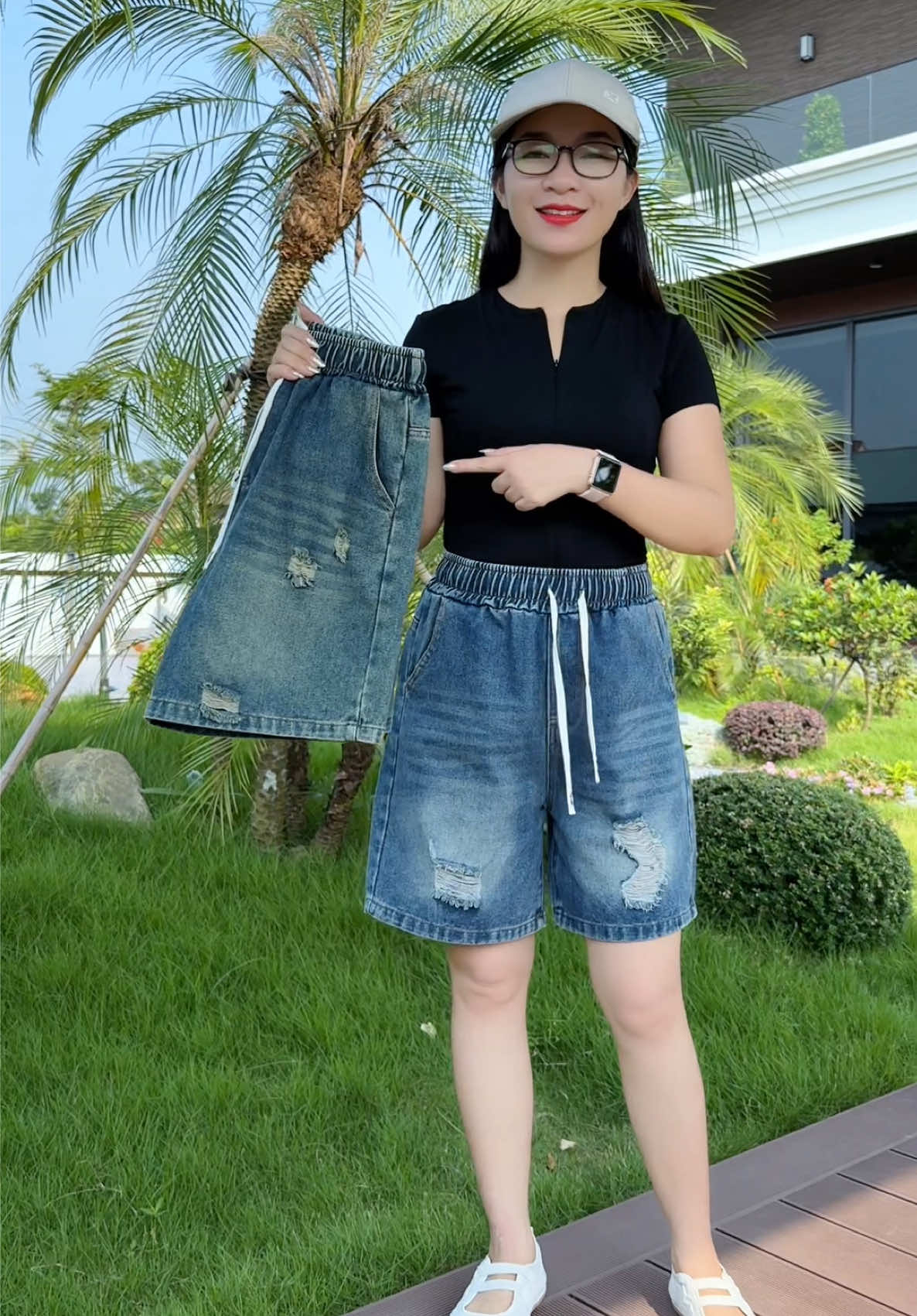 Quần short jean mềm mát có size to chân ái cho mùa hè #lanlan93 #viralvideo #quanjeanshort #