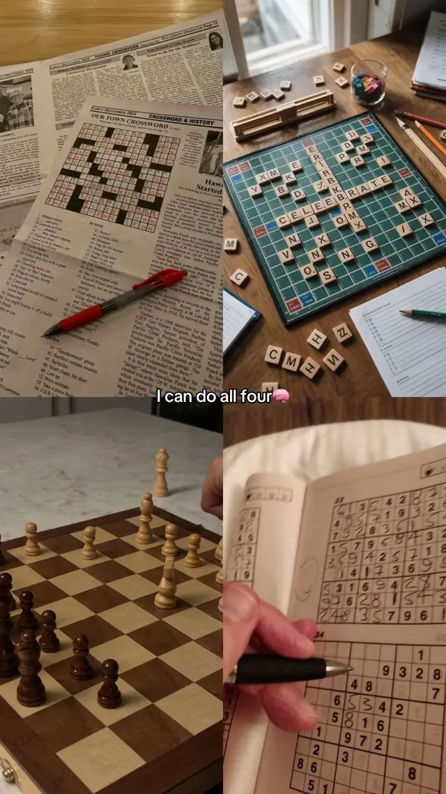 Mind games will forever be my favorite game😝 crds: fyp #fyp #mindgames #sudoku #chess #scrabble 