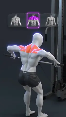 💥 How to Target Back Muscles Differently with Cable Rows.   #demic #bodybuilding  #workout  #shorts #fyp 