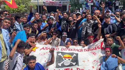 Aksi Demo Mahasiswa Timor-Leste
