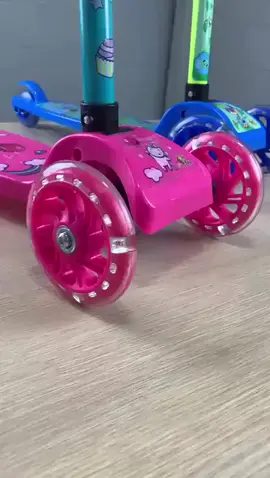 Patinete infantil 3 rodas com led ajustável scooter dobrável menino menina