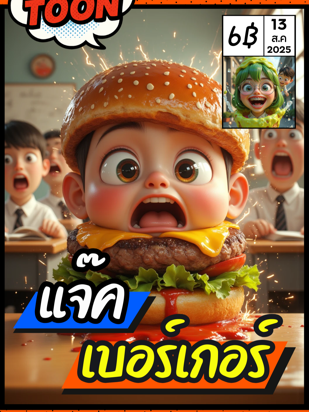 แจ๊คเบอร์เกอร์ #chubbitoon #การ์ตูน #ตลก #นิทาน #shorts #ชูบิตูน  🙏🏻 ขอบคุณที่รับชมช่อง Chubbi Toon!  อย่าลืมกด Like 👍, Share 🔄, และ Subscribe 🔔 เพื่อเป็นกำลังใจให้ช่อง Chubbi Toon นำเสนอการ์ตูนดีๆ ต่อไปได้! 😁🎨  #โรงเรียน #การ์ตูน #การ์ตูนสำหรับเด็ก #การ์ตูนไทย #การ์ตูนตลก #การ์ตูนai #aicartoon #นิทาน #นิทานก่อนนอน #การ์ตูนไทย