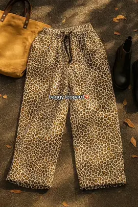 baggy pants leopard. #baggypants #baggyoutfit #celanabaggy #rekomendasioutfit 