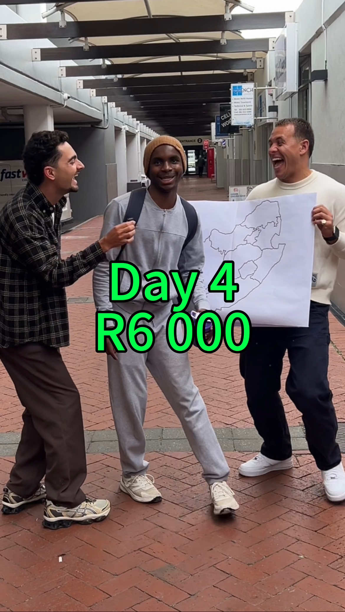 Day 4 - R6 000 to name all provinces in South Africa 🇿🇦💙😂 WESTERN CAPE??? 😂 #dreamboysza #southafrica #capetown 