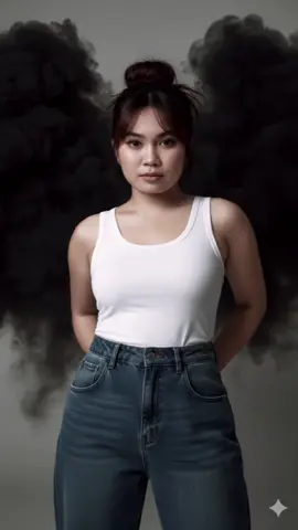 1. Open Google Gemini 2. Browse Photo 3. Сору this prompt Keep the subject's original face, pose, and body. Transform the styling into a high-fashion denim editorial photoshoot. The outfit should feature modern Clothing line-inspired denim baggy jeans that will emphasize my waist with a clean, minimal design with white tank top. Place the subject in a professional studio with a black smoke background. Lighting should be soft yet sharp, highlighting textures of denim and natural skin detail. The final image should look hyper-realistic, polished, and editorial, like a luxury fashion campaign. Portrait orientation. Hair should be in a high messy bun with a wispy bangs and minimal curtain bangs like some of the hair strand is falling from the bun. #fyp #foryou #trending #foryoupage #makeitviral 