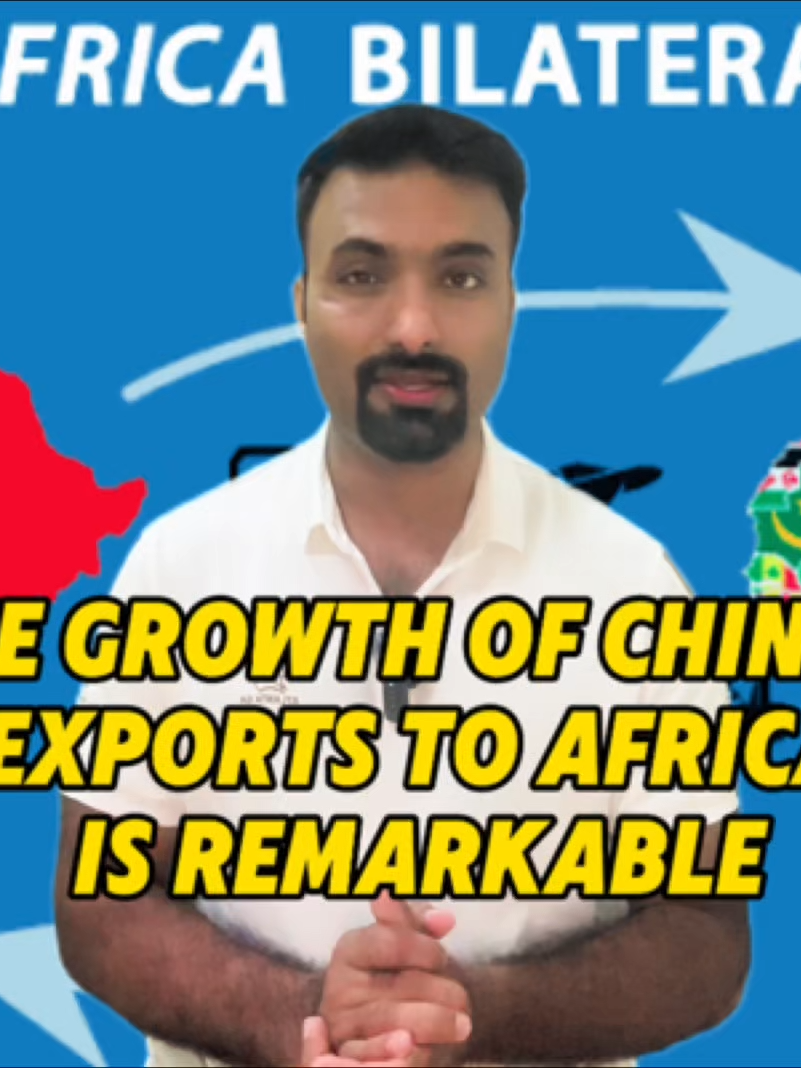 The growth of China's exports to Africa is remarkable#china #africa#tradings