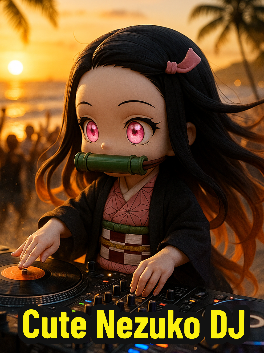 Cute Nezuko DJ #nezuko #dj #trending #nezukokamado #nezukoedit 