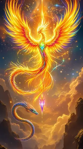 鳳凰と龍 #aiart #dragon #fenix 